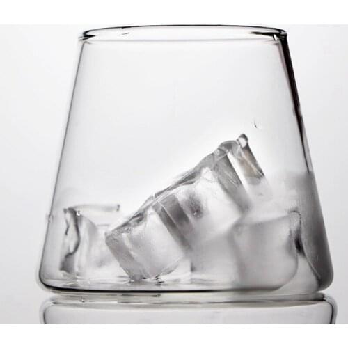 Fujiyama Shape Glass Cups Heat-resistant Juice Coffee Transparent Mug Creative Tea Beer Whiskey Cups Home Drinkware Supplies