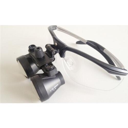 TAOS 3.0X Titanium frames Binocular Dental Loupes Medical Surgical Loupes Galileo Magnifying with headlamp