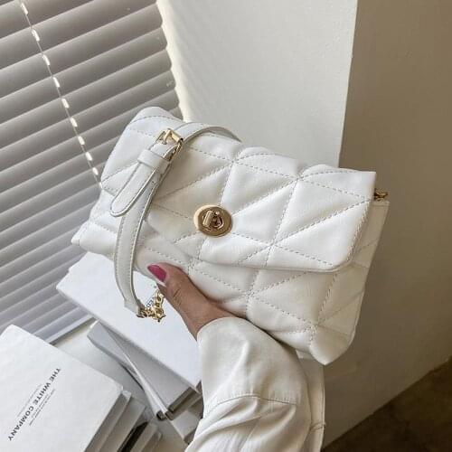 Women Bag Shoulder Bag Female Crossbody Bag Designer Handbag Backpack Chain Zipper Fashion 2021 Soft PU Leather Diamond Lattice