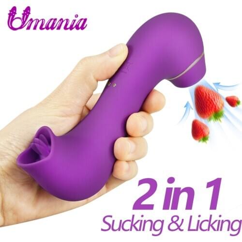 Female Sucking Vibrator Clit Sucker Clitoris Stimulator Female Masturbator Nipple Licking Tongue Oral Adult Sex Toys for Women