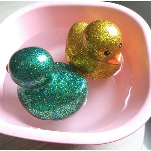 Gold Powder Rubber Duck Baby Shower Water Bb Bathing Toys For Baby Kids Children Gift Classic Toy Boys Girls