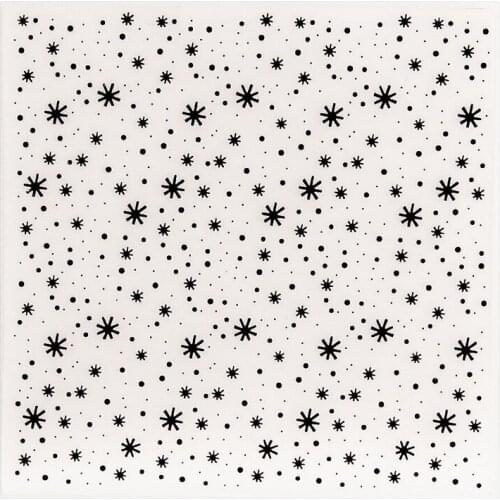 15x15 Snowflakes Embossing Folders Plastic Halloween Scrapbooking DIY Template Fondant Cake Photo Album Christmas Card Making