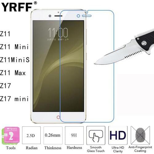 2PCS 2.5D 9H Tempered Glass Protective Screen Protector Film For ZTE Nubia Z17 Z11 MiniS Z7 Max Mini Z9 Mini