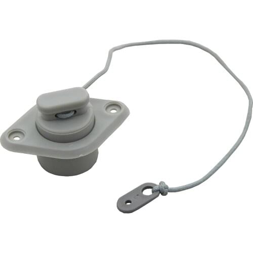 2pcs Grey PVC Scupper Plug Boat Drain Valve Cap Boat Accessories for Kayak Inflatable Boat Dinghy Speedboats