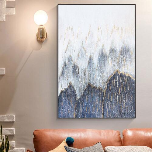 Abstract Mountain 100% Hand Painted Oil Paintings On Canvas Handmade Wall Art Landscape Pictures For Living Room Home Decor