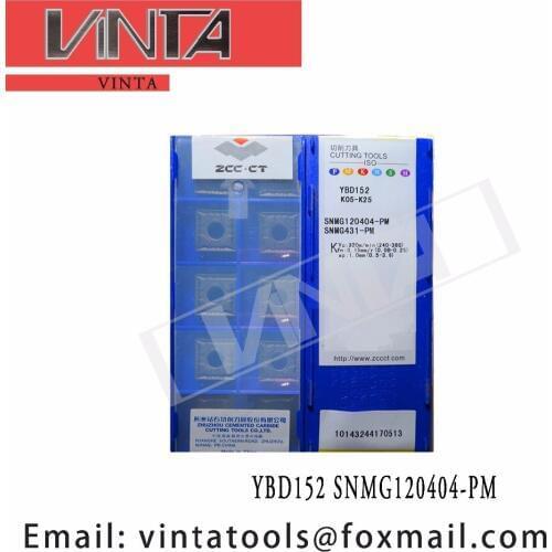 Free shipping high quality 10pcs/lots YBD152 YBC251 SNMG120404-PM cnc carbide turning inserts