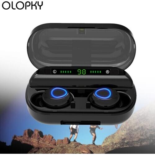 Wireless Bluetooth Earphone Touch TWS Bluetooth Headset Digital LED Display With Charger Box For Sports Headphones Waterproof
