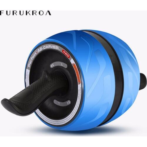 No Noise Abdominal Muscle Exercise Wheel Thin Waist Abdomen Roller Home Gym Equipment Exercise Machin Fitness Training X117B