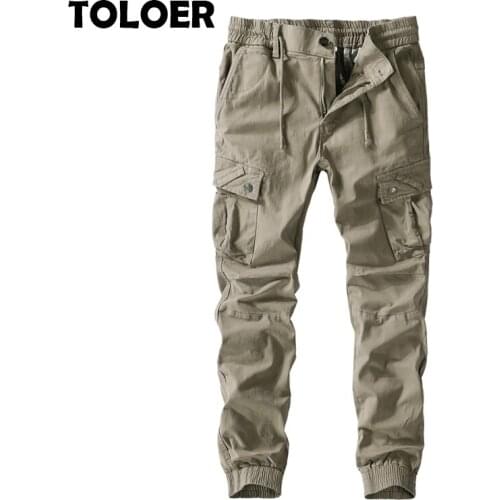 Fashion Military Cargo Pants Men Loose Baggy Tactical Trousers Outdoor Casual Cotton Cargo Pants Men Multi Pockets Big size Pant