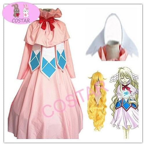 COSTAR Anime Fairy Tail Mavis Vermilion Cosplay CostumeWomen Girls Halloween Party Cute Costume