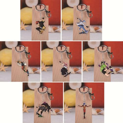 6cm Anime Anime Sk8 The Infinity double sided transparent key chain Keyrings