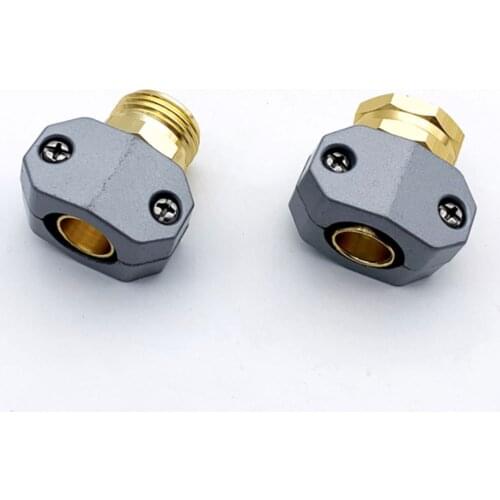 Garden Hose Repair Fittings, Zinc and Aluminum Male and Female Hose End Water Hose Repair Connector