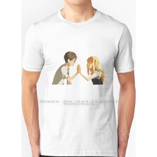 Kosei And Kaori Your Lie In April T Shirt 100% Pure Cotton Anime Kosei Arima Kaori Your Lie In April Shigatsu Wa Kimi No Uso