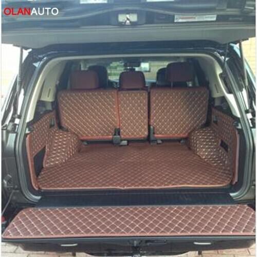 High quality new Special trunk mats for New Toyota Land Cruiser 200 5seats 2017-2010 waterproof boot carpets liner for LC200