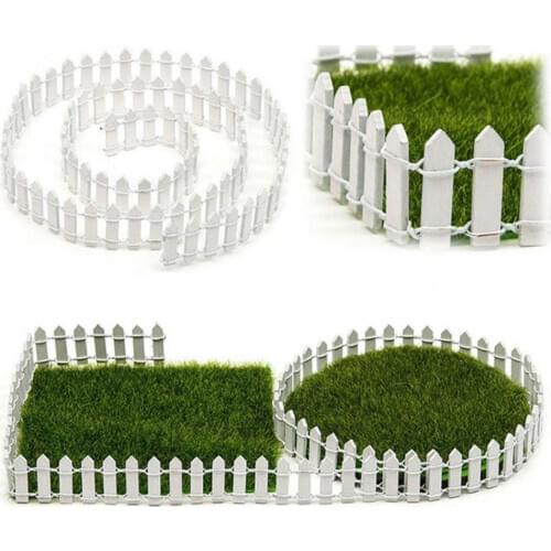 1 Pcs 100cm*3cm Miniature Small Wood Fence DIY Dollhouse Fairy Garden Micro Plant Pot Decor Bonsai Terrarium Ornament