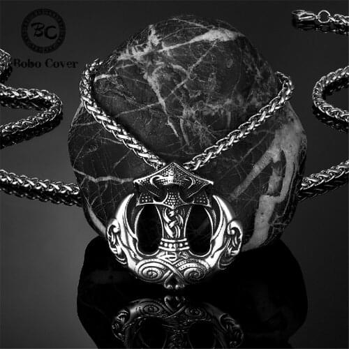 KDG Western Cowboy Punk Mens Pirate Anchor Pendant Amulet Stainless Steel Necklace gothic necklace