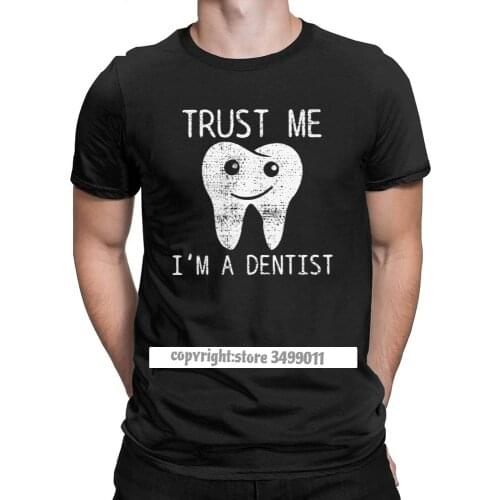 Mens Dental Hygiene Tshirts Teeth Dentist Dentistry Vintage Round Neck Fitness Clothes Premium Cotton Tees Graphic T Shirt