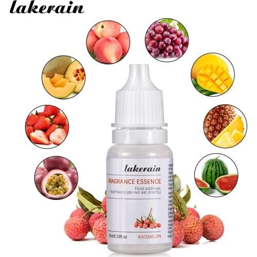 10ml Natural Flavor Essence for Handmade Cosmetic Lip Gloss Lipgloss DIY Food Grade Fragrance Flavoring Essential Oils