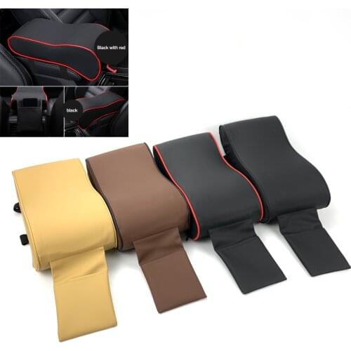 New Leather Car Armrest Pad Universal Auto Armrests Car Center Console Arm Rest Seat Box Pad Vehicle Protective Car Styling