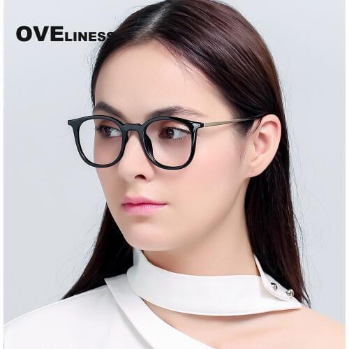TR90 Eyeglasses Frames Women Optical retro round glasses Clear Lens Reading Glasses Frame men myopia prescription eyewear 51075