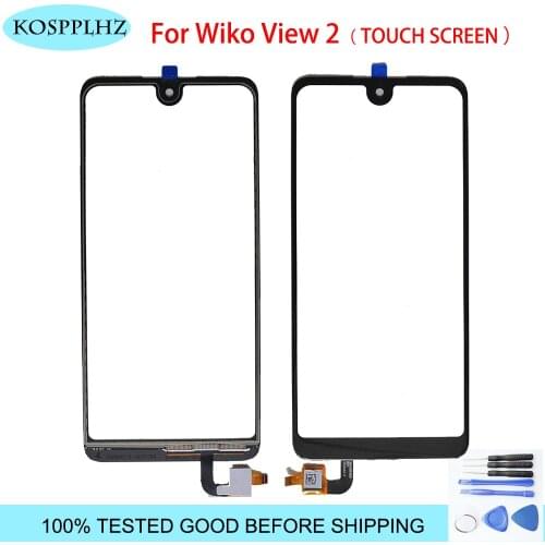 ORIGINAL front outer glass For wiko view 2 Touch Screen Panel Lens Replacement view2+ Tools +adhesives