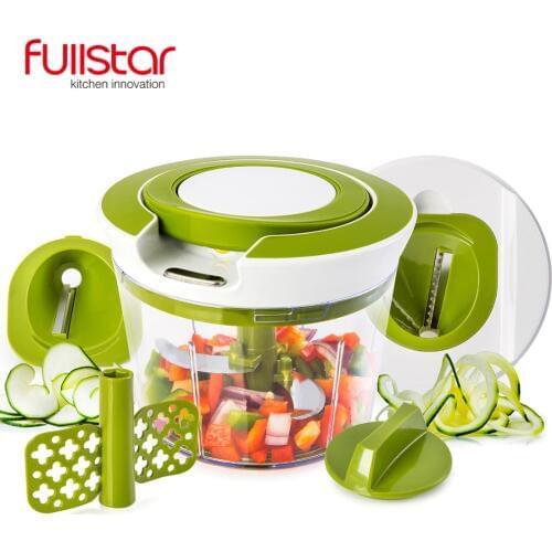 Fullstar stainless steel Food Chopper Spiral Slicer Powerful Manual Hand kitchen accessories for kitchen knife kitchen tool