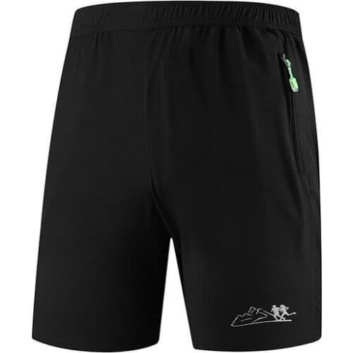 Plus Size 6XL Sport Running Shorts Men Knee Length Zipper Pocket Tennis Workout GYM Short Trouser Male Plus Size