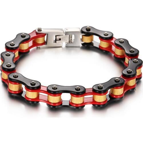 Trend of men titanium steel bicycle chain bracelet chain stainless steel jewelry