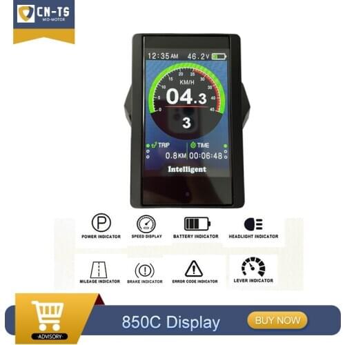 Tongsheng TSDZ2 6PIN Electric Bike 850C LCD Colour Screen Display For 250W 350W 500W Tongsheng Mid Drive Motor Conversion kit