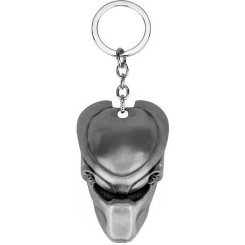 Movie Jewelry Aliens Predator AVP Keychain Mask Pendants Key Chain Key Ring for Man Hip Hop Trinket