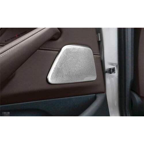 Yimaautotrims Rear Door Stereo Speaker Audio Loudspeaker Cover Trim Fit For BMW 5 Series Sedan G30 530I 2017 - 2021 Interior