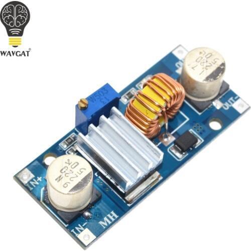 5A XL4015 DC-DC 4-38V to 1.25-36V 24V 12V 9V 5V Step Down Adjustable Power Supply Module LED Lithium Charger With Heat Sink