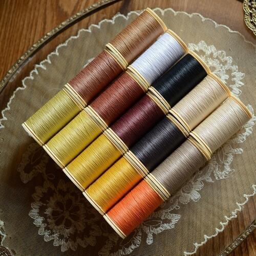 French Au Chinois yellow brown, blue marking, French embroidery bead material, clothing gloves accessories 15 colors