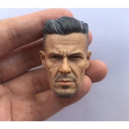 1/6 scale male Josh Brolin head sculpture fit 12 inch action figure body