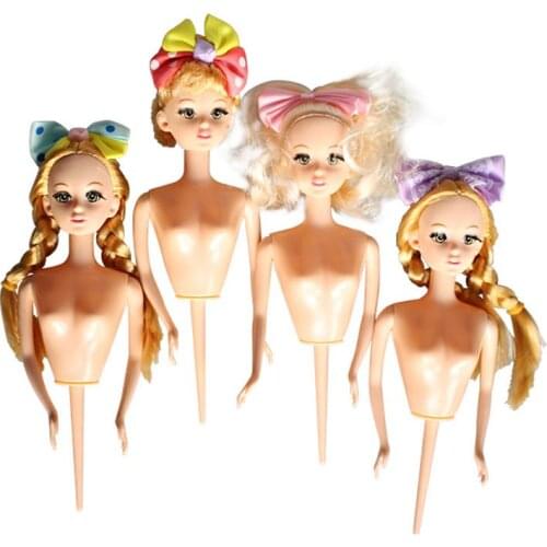 1PC Childrens Birthday Gift DIY Cake Decorates Mini Doll Girl Toys Sugar-turning Cake Mould Cake naked doll