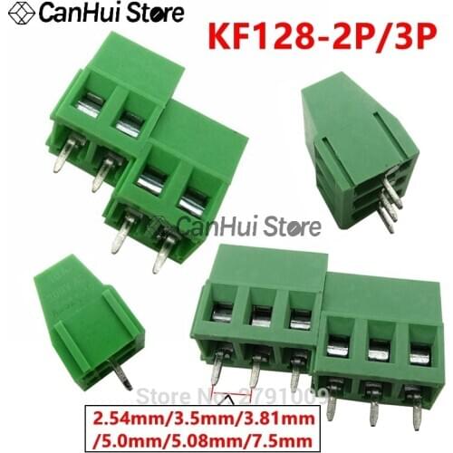 10pc KF128-3P4P5P6P7P8P9P10P12P14P16P 2PIN 2.54/3.5/3.81/3.96/5.0/5.08/7.5 MM Pitch PCB Screw Terminals Blocks Connector 300V10A