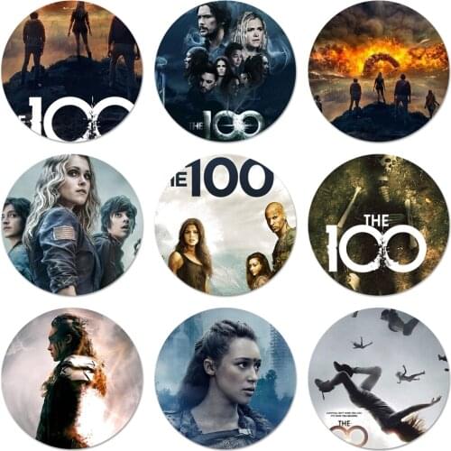 The 100 Hundred Tv Show Badge Brooch Pin Accessories For Clothes Backpack Decoration gift 58mm