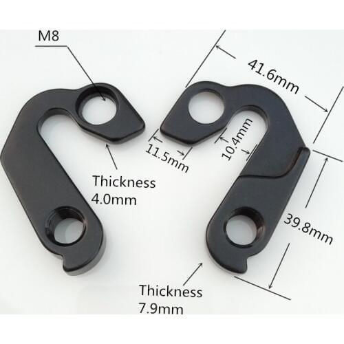 2PCs cycling Rear Derailleur Hanger Mech Gear Dropout for Marin Alloy Trail Urban City Cyclocross Bobcat Trail Gestalt Lombard