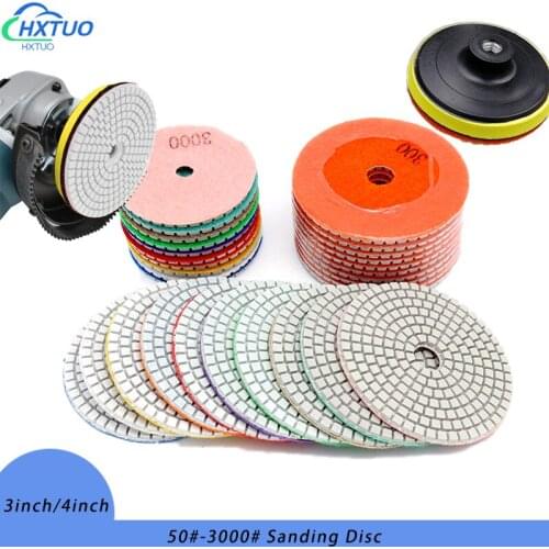 4inch Sanding Grinding Disc Wet Diamond Polishing Pads Tile Marble Granite Polisher Flexible Stone Ceramic Abrasive Tools