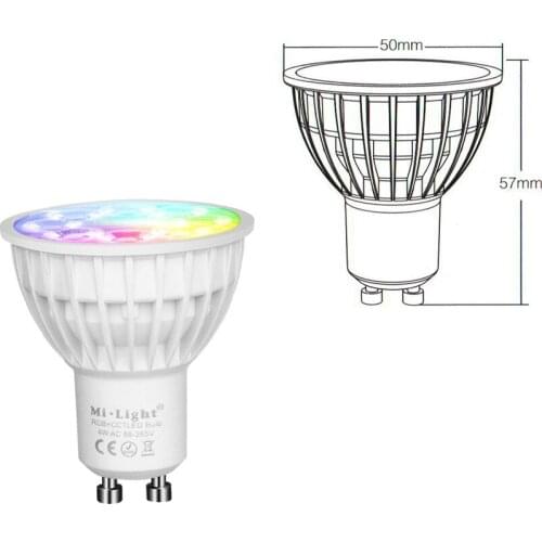 4W GU10 RGB LED spotlight bulb led smart light bulb led light lamp led lights with remote