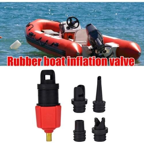 Air Pump Adapter Inflatable Paddle Rubber Boat Kayak Compressor Converter Nozzle F0X5 Air Tire Adaptor Valve