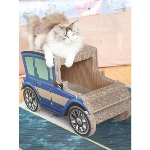 Auto Cat Scratch Board To Heavy Large Green Pickup Cat Toys Grinding Claws, Wear-resisting Cat Claw Kits Nest Cat Toys