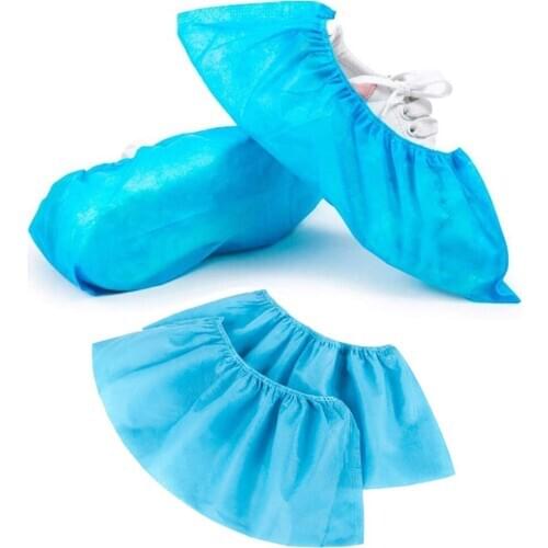 100pcs Shoe Cover Disposable Thickened Non-woven Shoes Cover Overshoes Single Use Boot Sneaker Leather Shoes Cover