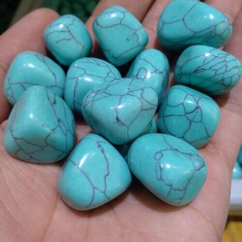Turquoise green SMALL Gravel Bulk Tumbled Stones Crystal Healing Reiki