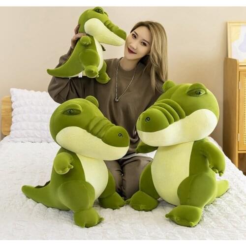 Giant Real Lifelike Standing Crocodile Plush Toy Soft Stuffed Animal Crocodile Pillow Simulation Alligator Doll Room Sofa Decor