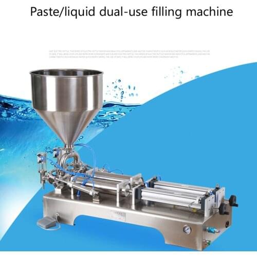 110v 220v Horizontal double head pneumatic Filling Machine For Shampoo Cream Sauce Lotion Honey Tomato Sauce Filling Machine