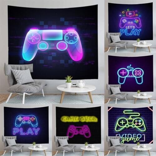 Hippie Game Tapestry Wall Hanging Decor Large Size Bedspread Fantasy Square And Rectangle Psychedelic Beach Blanket For Bedroom