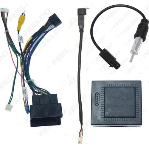 20set Car Audio 16PIN Andriod Player Power Calbe Adapter With Canbus Box For Volkswagen Golf 7 Skoda Stereo Plug Wiring Harness