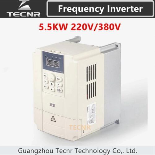 5.5KW variable frequency inverter 220V 380V for cnc spindle motor control
