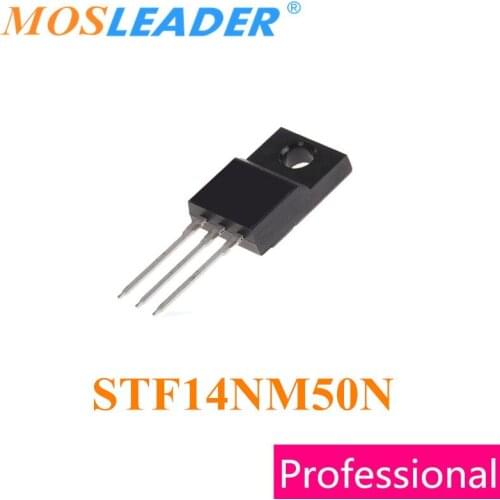 Mosleader STF14NM50N TO220F 100PCS STF14NM50 DIP N-Channel 500V 0.28R 12A Made in China High quality